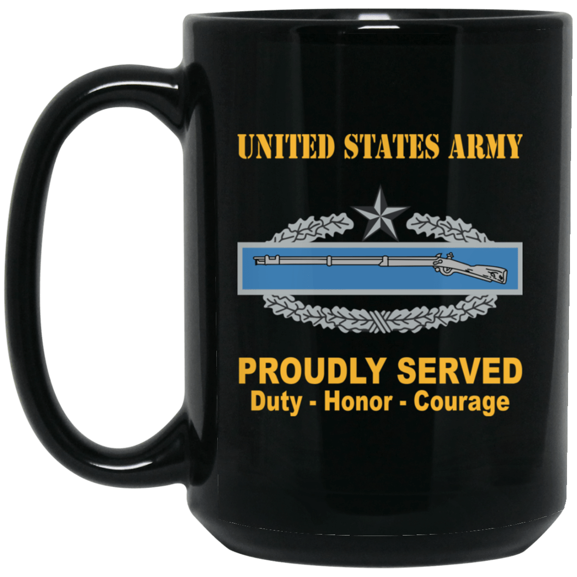 US Army Combat Infantryman Second Award Badge 11 oz - 15 oz-Mug-Army-Badge-Veterans Nation