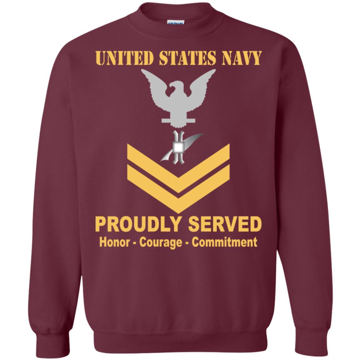 Navy Legalman Navy LN E-5 Rating Badges Proudly Served T-Shirt For Men On Front-TShirt-Navy-Veterans Nation