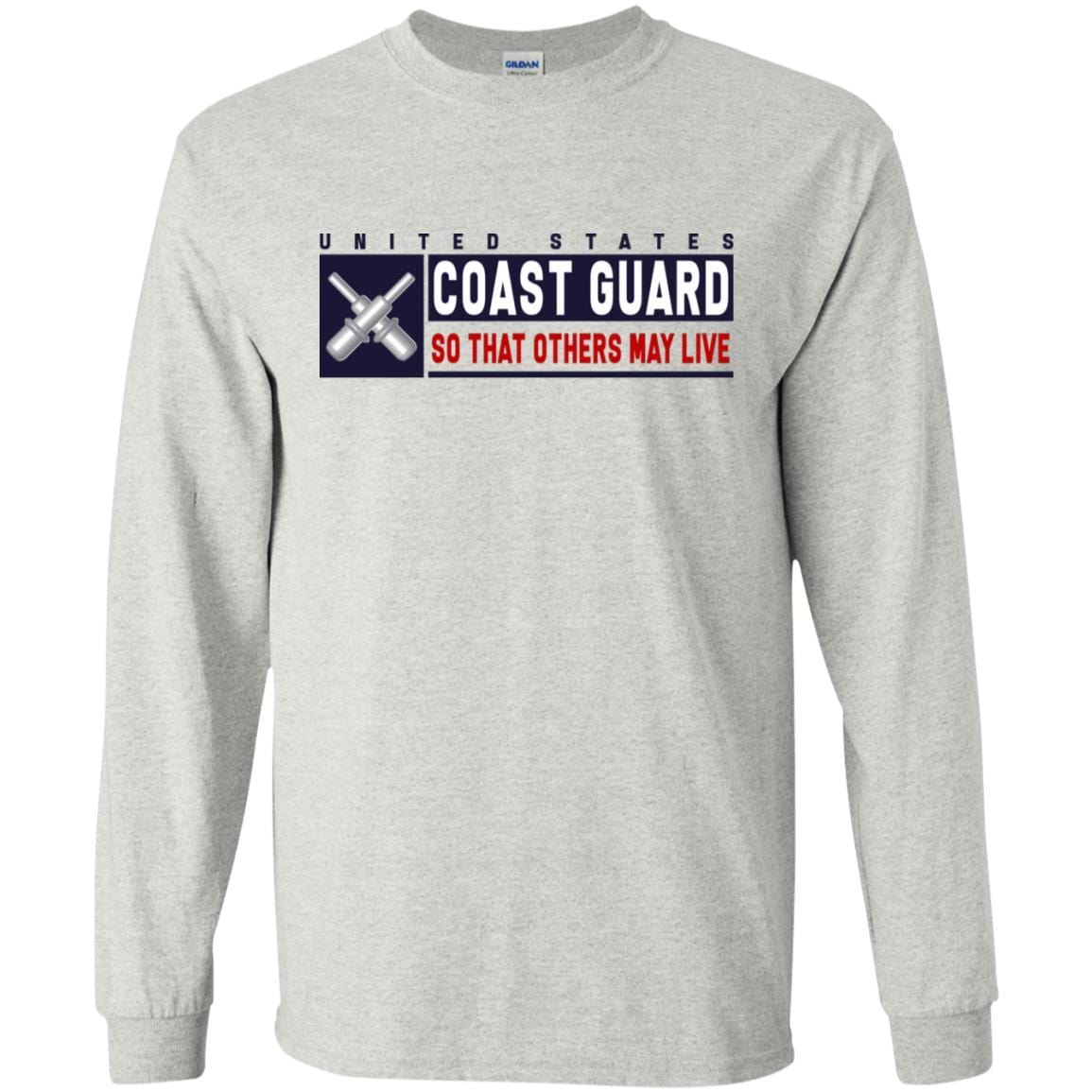 US Coast Guard Gunner's Mate GM Logo- So that others may live Long Sleeve - Pullover Hoodie-TShirt-USCG-Veterans Nation