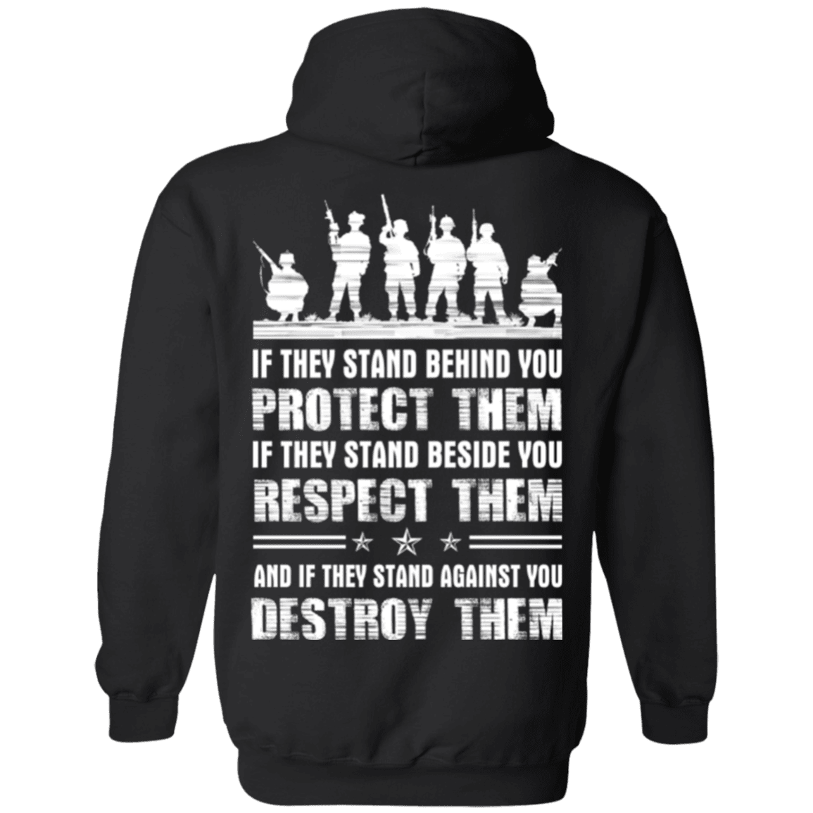 Military T-Shirt "Protect Them - Respect Them - Destroy Them Veteran"-TShirt-General-Veterans Nation