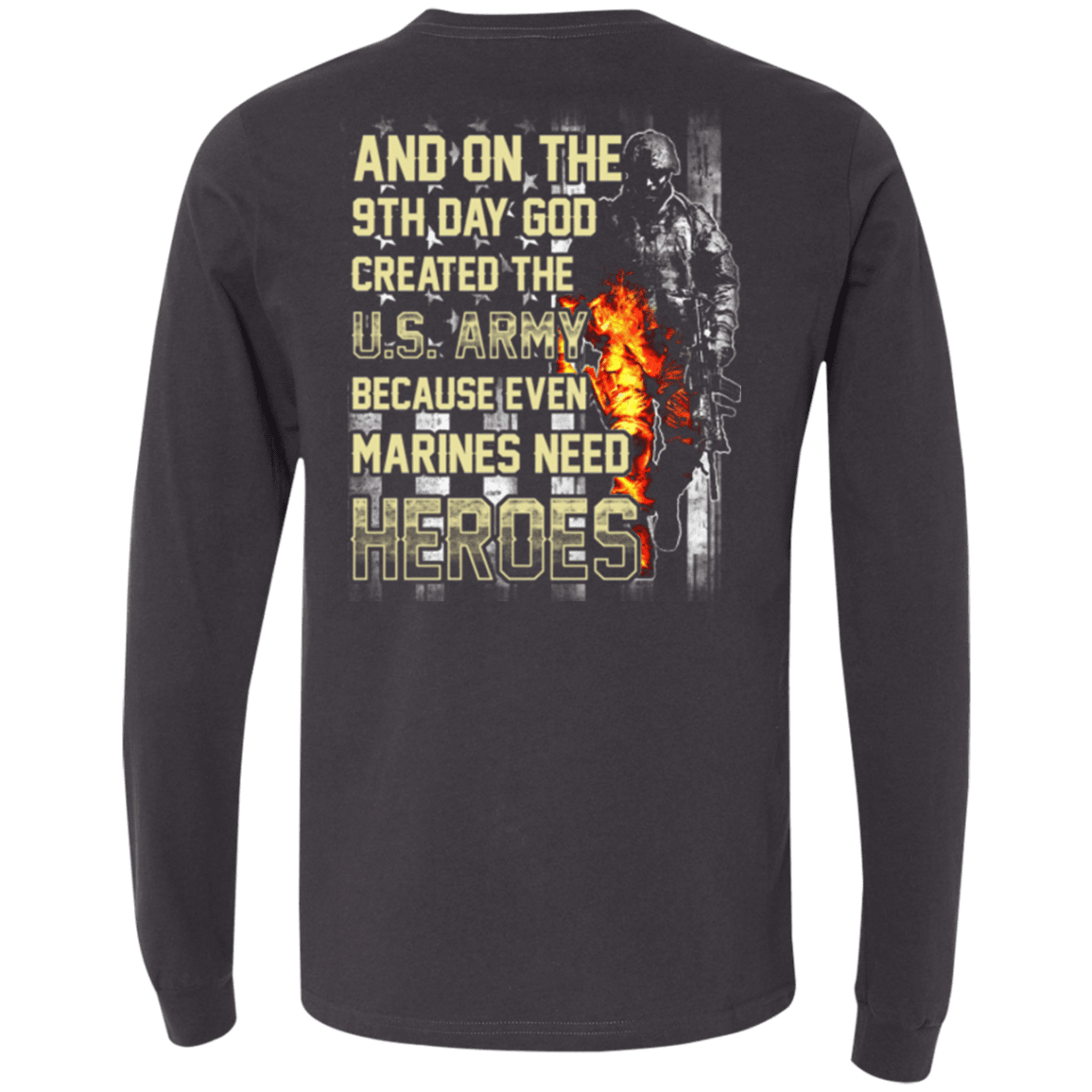 On The 9th Day God Created The US Army T Shirt-TShirt-Army-Veterans Nation