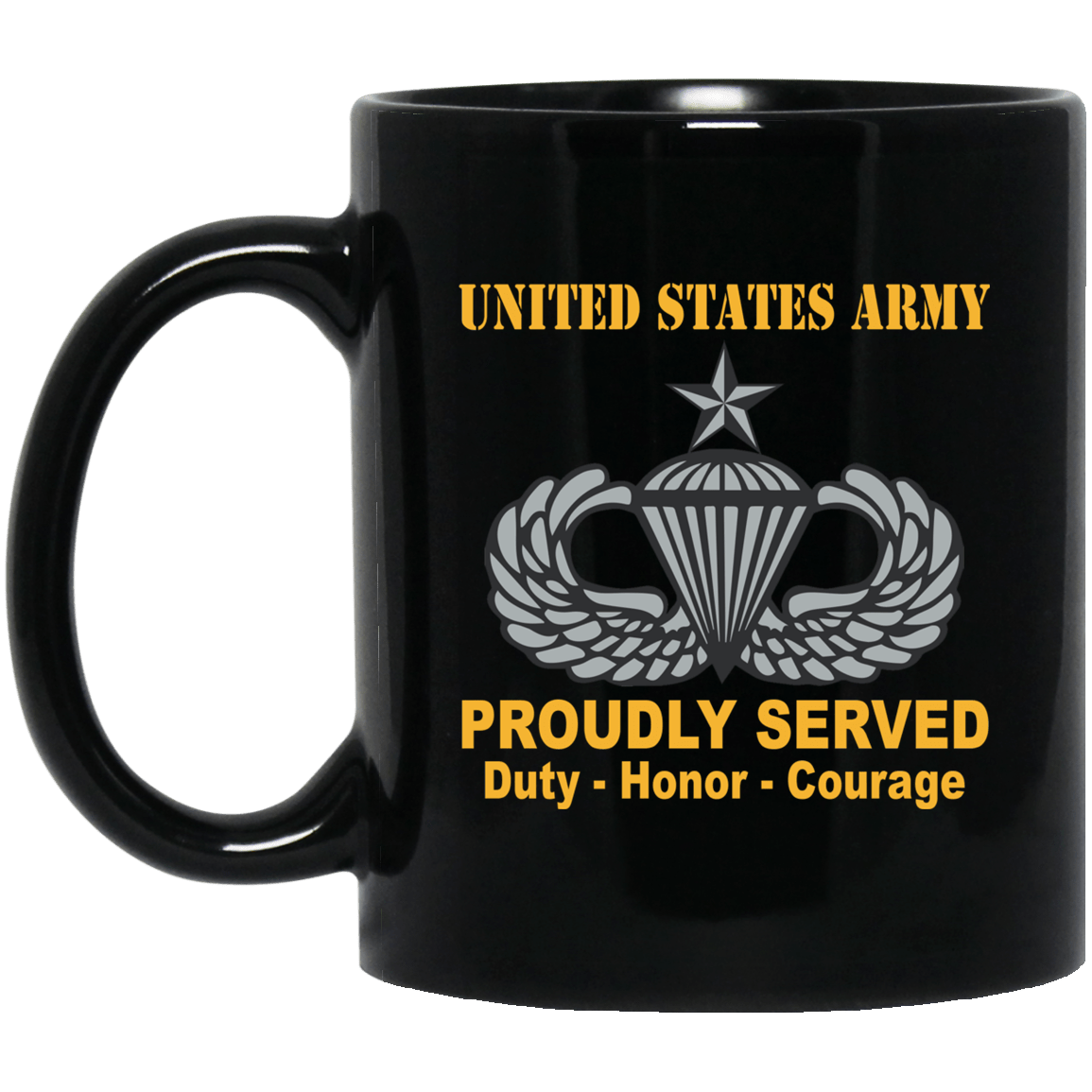 US Army Senior Parachutist Wings - Parachutist Badge 11 oz - 15 oz-Mug-Army-Badge-Veterans Nation