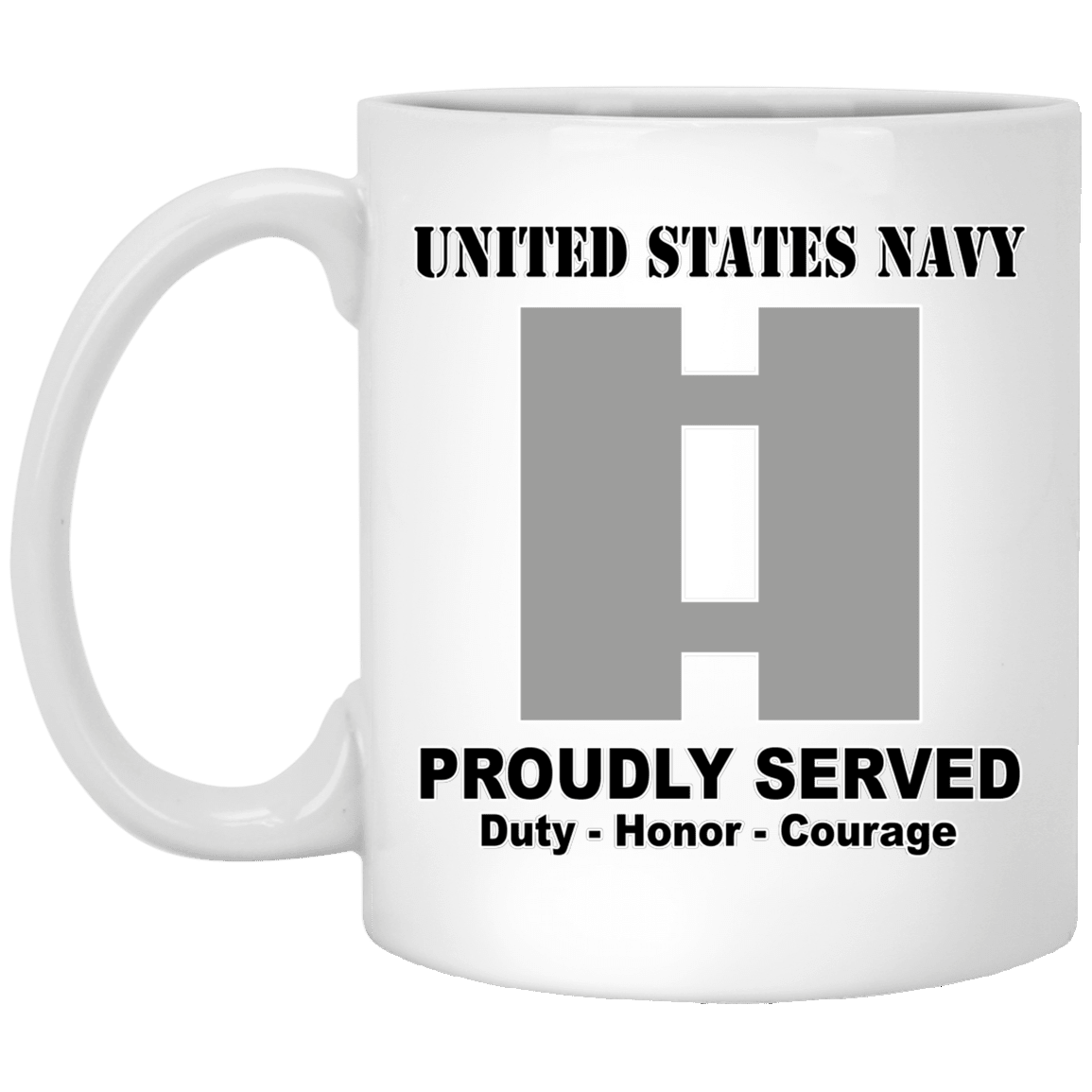 US Navy O-3 Lieutenant O3 LT Junior Officer Ranks T shirt White Coffee Mug - Stainless Travel Mug-Mug-Navy-Officer-Veterans Nation