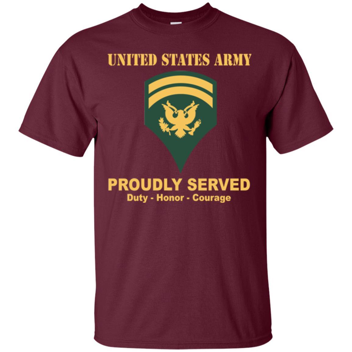 US Army E-6 SPC E6 Specialist Ranks Men Front Shirt US Army Rank-TShirt-Army-Veterans Nation