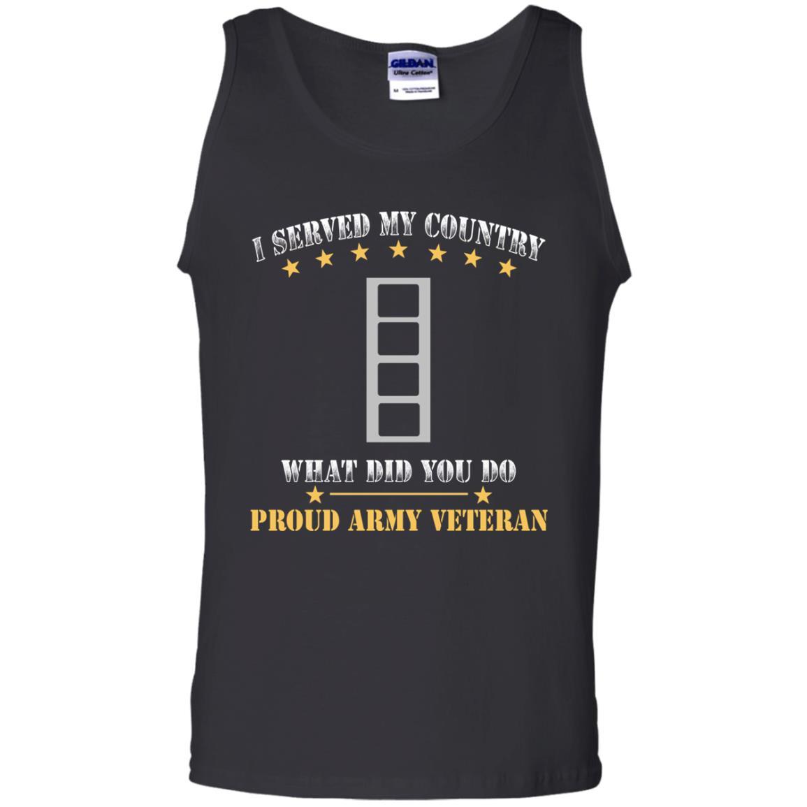 US Army W-4 Chief Warrant Officer 4 W4 CW4 Warrant Officer Ranks Men Front T Shirt - Proud US Army Veteran-TShirt-Army-Veterans Nation