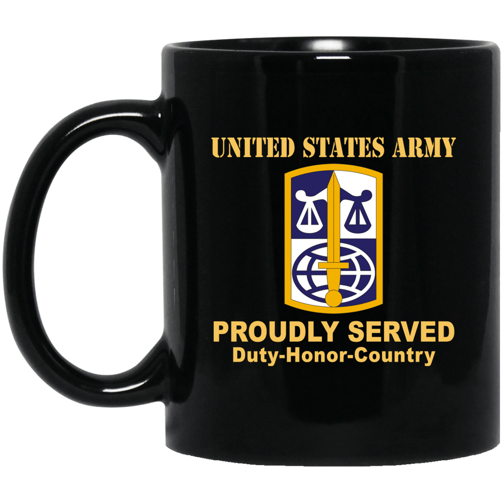 US ARMY CSIB LEGAL SERVICES AGENCY- 11 oz - 15 oz Black Mug-Mug-Army-CSIB-Veterans Nation