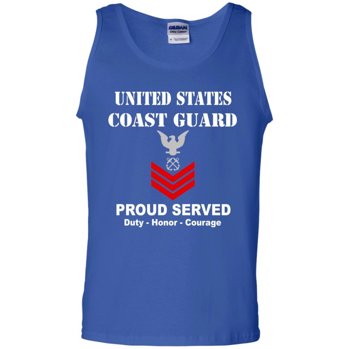 US Coast Guard E-6 Petty Officer First Class E6 PO1 Petty Officer Men Front USCG T Shirt-TShirt-USCG-Veterans Nation