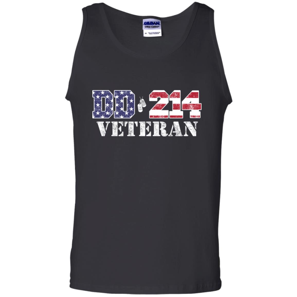 T-Shirt "DD 214 Army Veteran" On Front-TShirt-Army-Veterans Nation