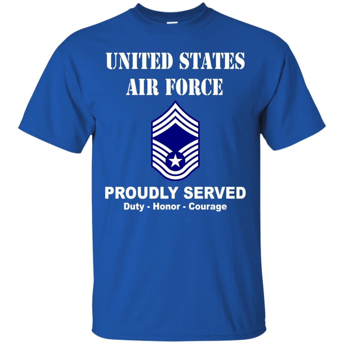 US Air Force E-9 Chief Master Sergeant CMSgt E9 Noncommissioned Officer Ranks Men Front T Shirt For Air Force-TShirt-USAF-Veterans Nation