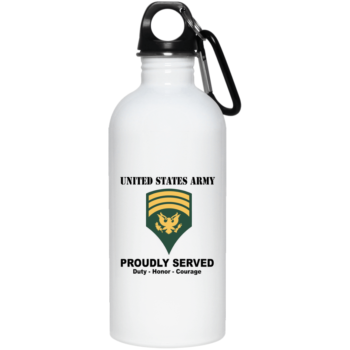 US Army E-7 SPC E7 Specialist Ranks White Coffee Mug - Stainless Travel Mug-Mug-Army-Ranks-Veterans Nation