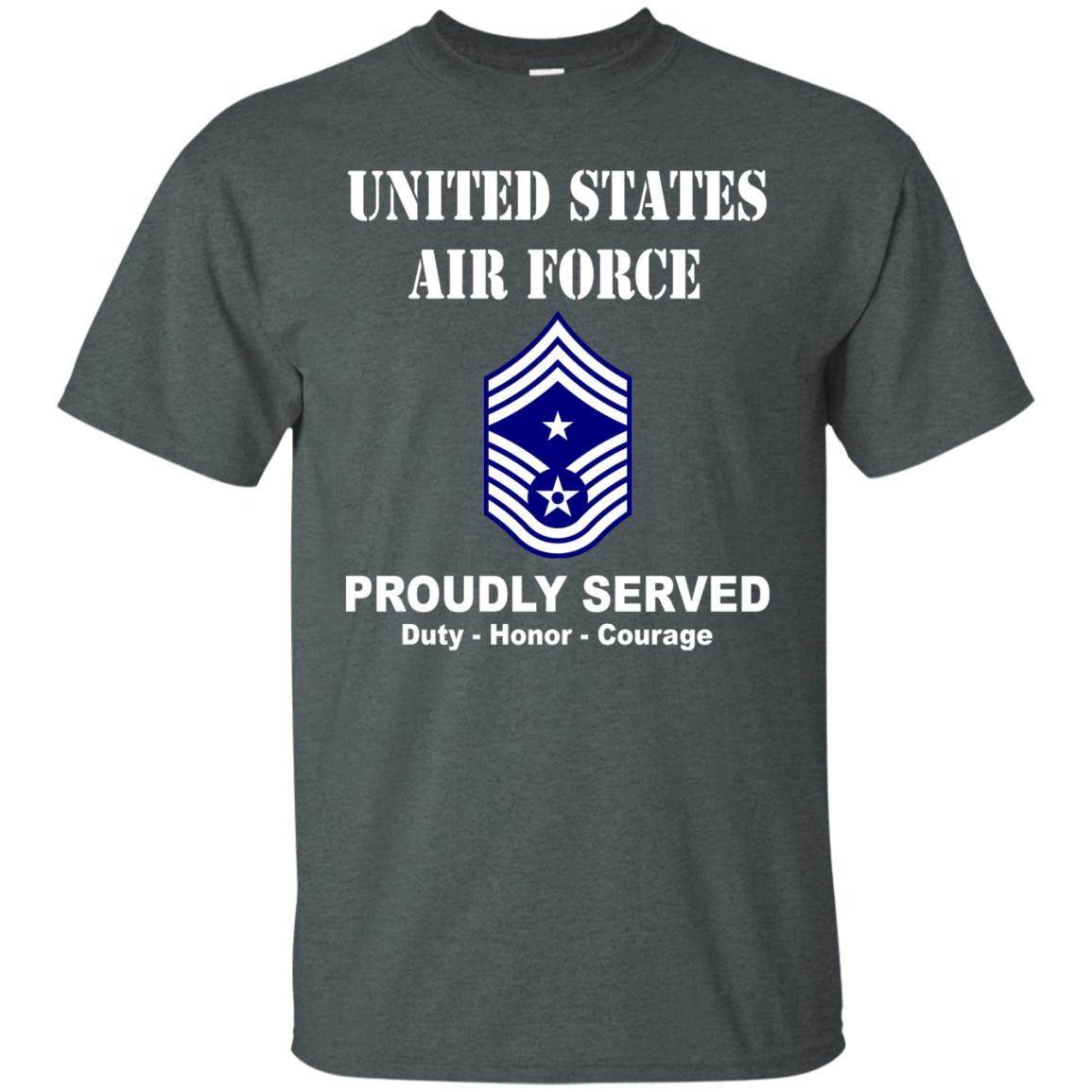 US Air Force E-9 Command Chief Master Sergeant CCM E9 Noncommissioned Officer Ranks Men Front T Shirt For Air Force-TShirt-USAF-Veterans Nation