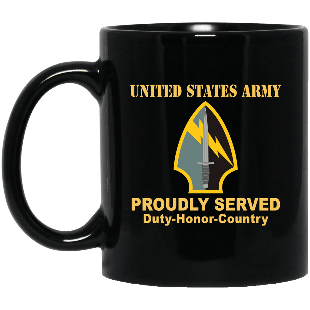 US ARMY 560 BATTLEFIELD SURVEILLANCE BRIGADE- 11 oz - 15 oz Black Mug-Mug-Army-CSIB-Veterans Nation