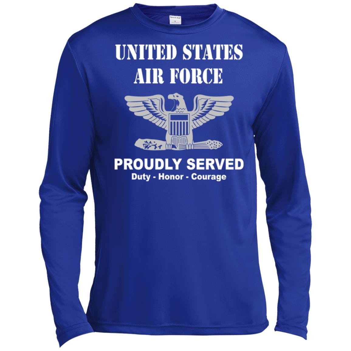 US Air Force O-6 Colonel Col O6 Field Officer Ranks T shirt Sport-Tek Tall Pullover Hoodie - T-Shirt-TShirt-USAF-Veterans Nation