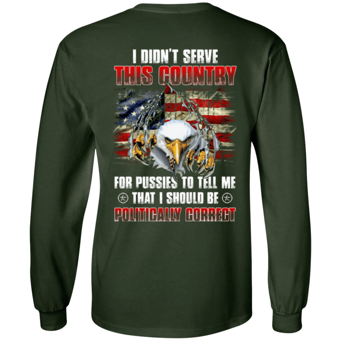 Military T-Shirt "Veteran - I Didn't Serve This Country"-TShirt-General-Veterans Nation