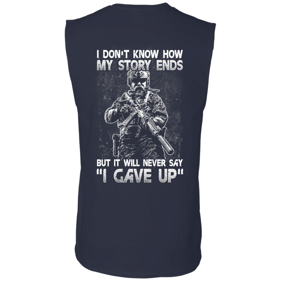 Military T-Shirt "Veteran - I Don't Know How My Story Ends"-TShirt-General-Veterans Nation