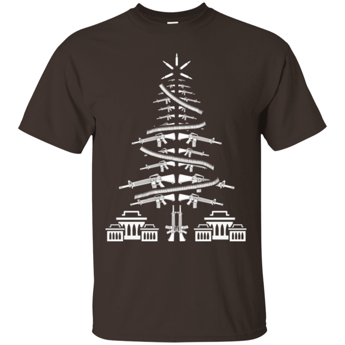 Military T-Shirt "CHRISTMAS TREE VETERAN"-TShirt-General-Veterans Nation