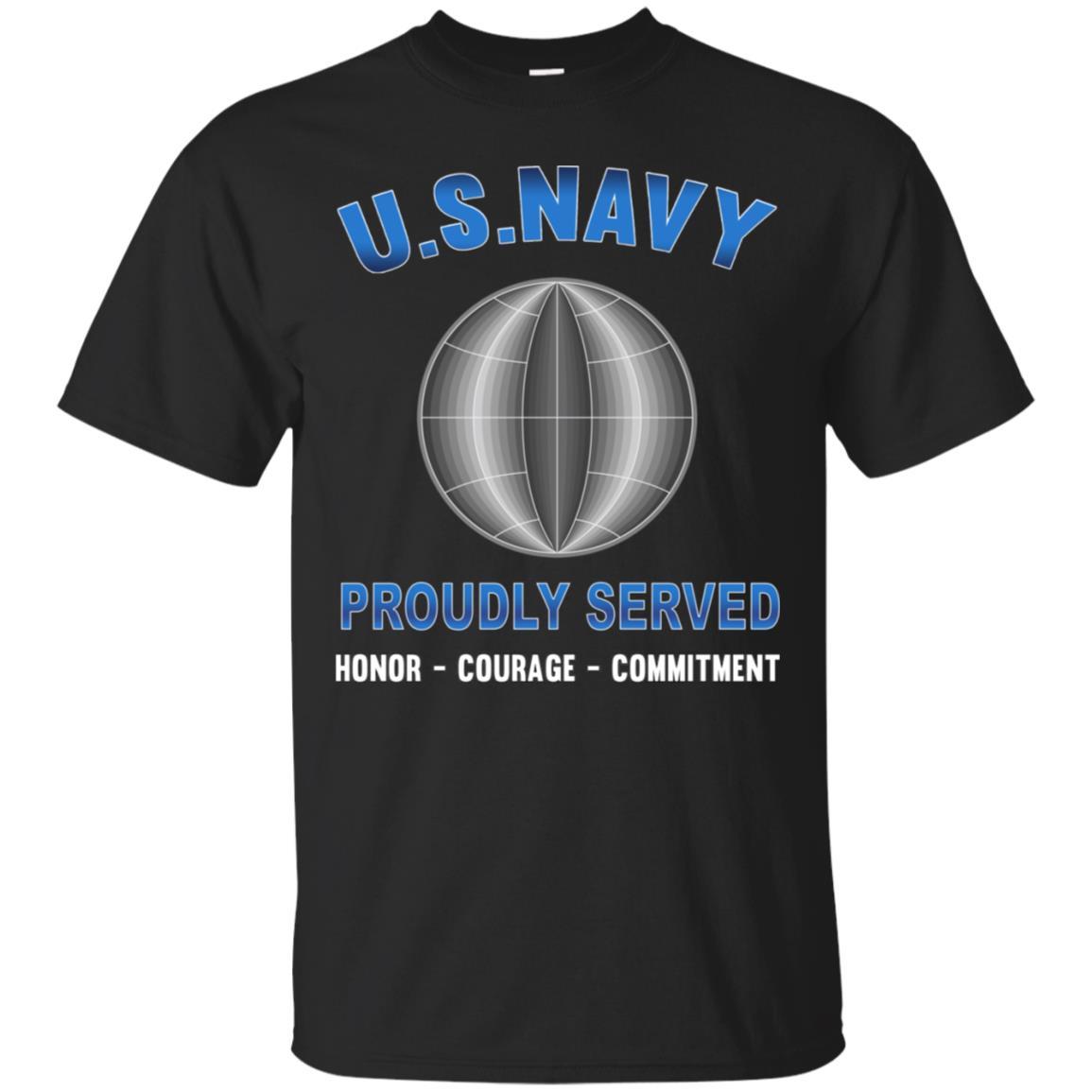 U.S Navy Electrician's mate Navy EM - Proudly Served T-Shirt For Men On Front-TShirt-Navy-Veterans Nation