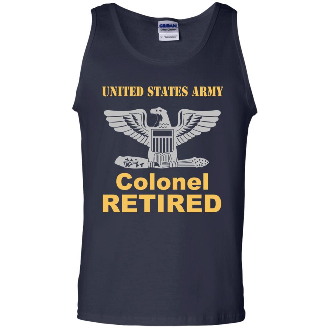 US Army O-6 Colonel O6 COL Field Officer Retired Men T Shirt On Front-TShirt-Army-Veterans Nation