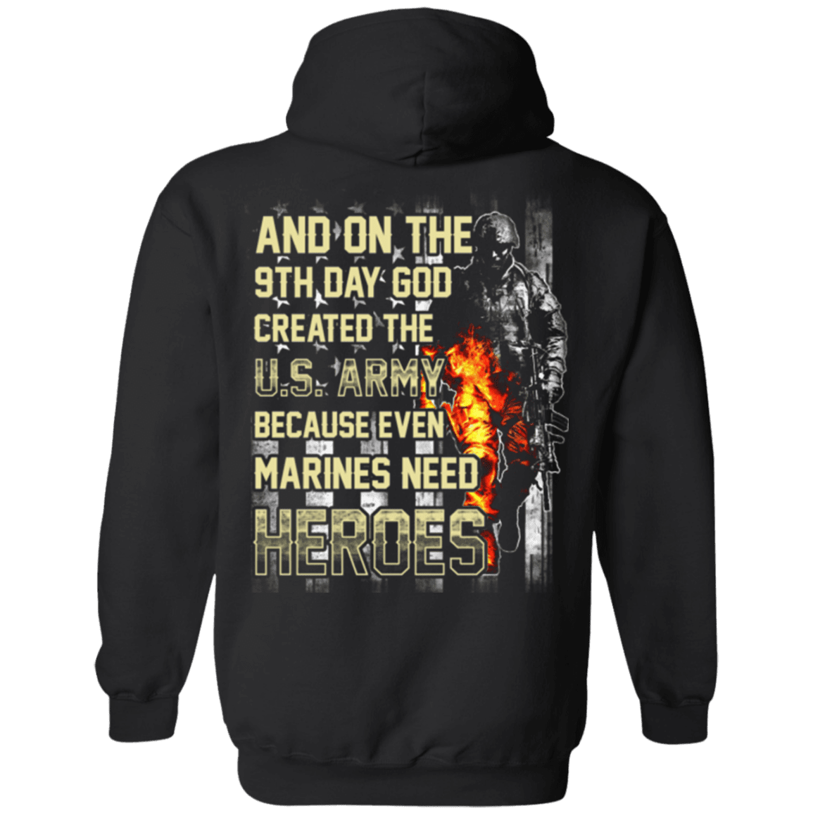 On The 9th Day God Created The US Army T Shirt-TShirt-Army-Veterans Nation