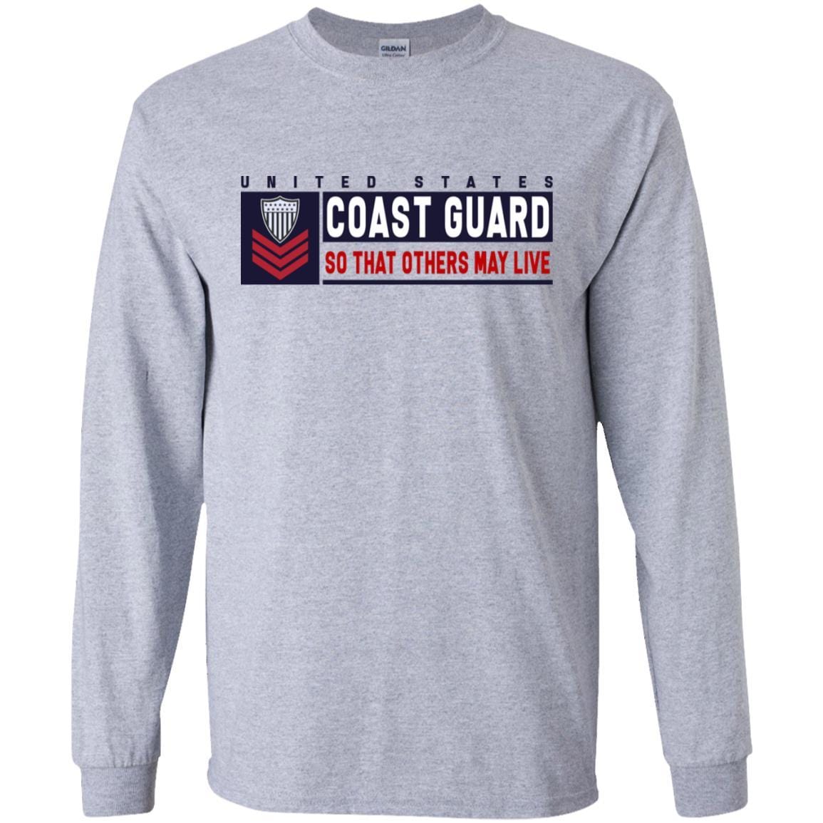 US Coast Guard E-6 Petty Officer First Class E6 PO1 So That Others May Live Long Sleeve - Pullover Hoodie-TShirt-USCG-Veterans Nation