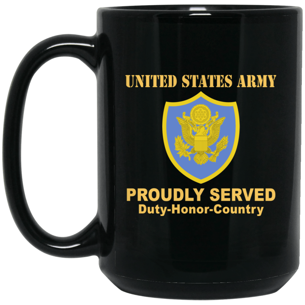 US ARMY PERSONNEL IN DOD AND JOINT ACTIVITIES- 11 oz - 15 oz Black Mug-Mug-Army-CSIB-Veterans Nation