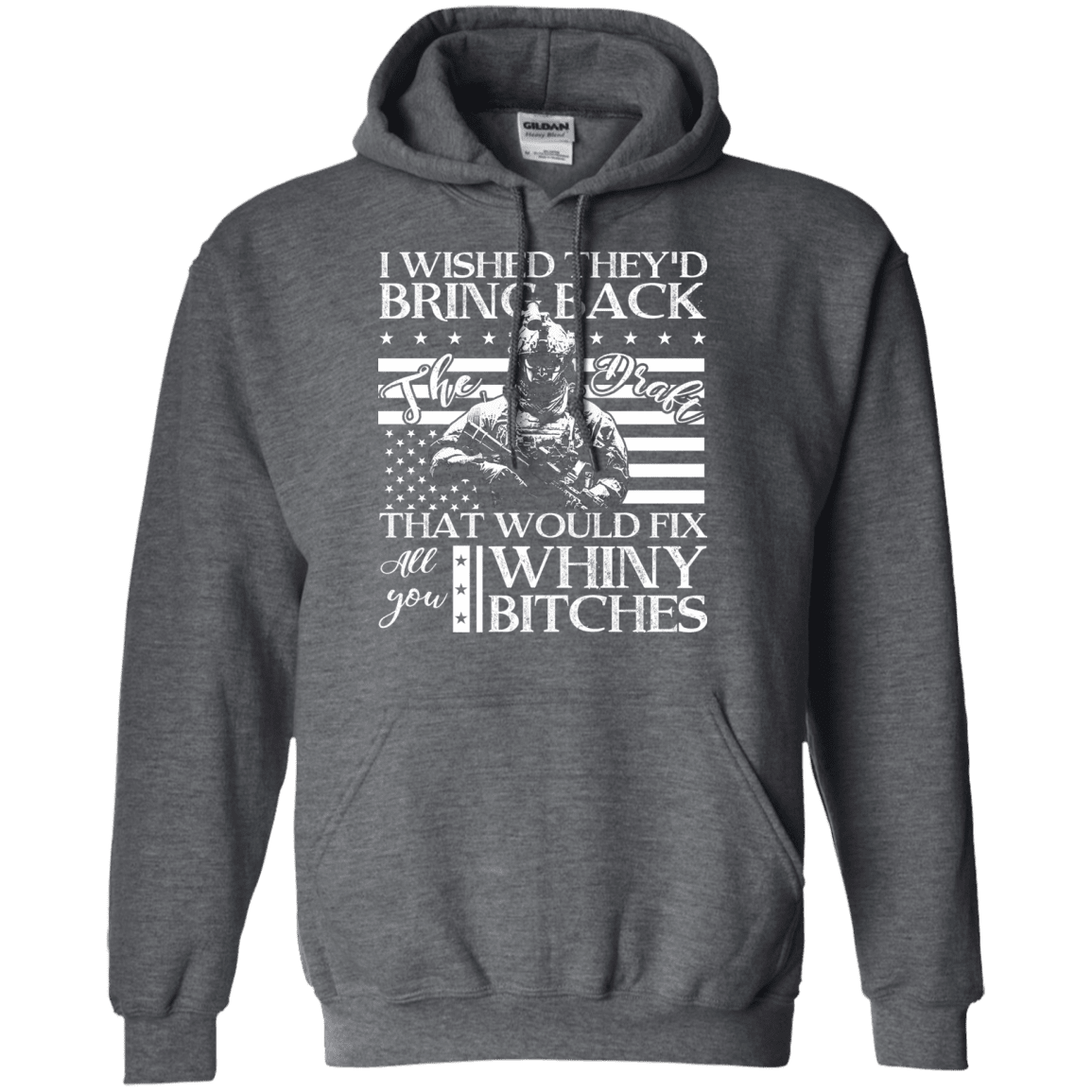 Military T-Shirt "I Wished They'd Bring Back Veteran" Front-TShirt-General-Veterans Nation