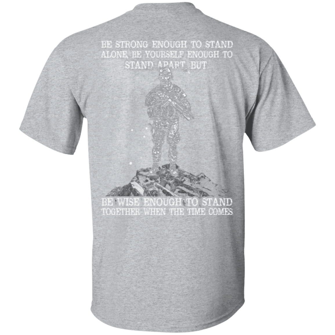 Military T-Shirt "Strong Enough To Stand Together Veteran"-TShirt-General-Veterans Nation