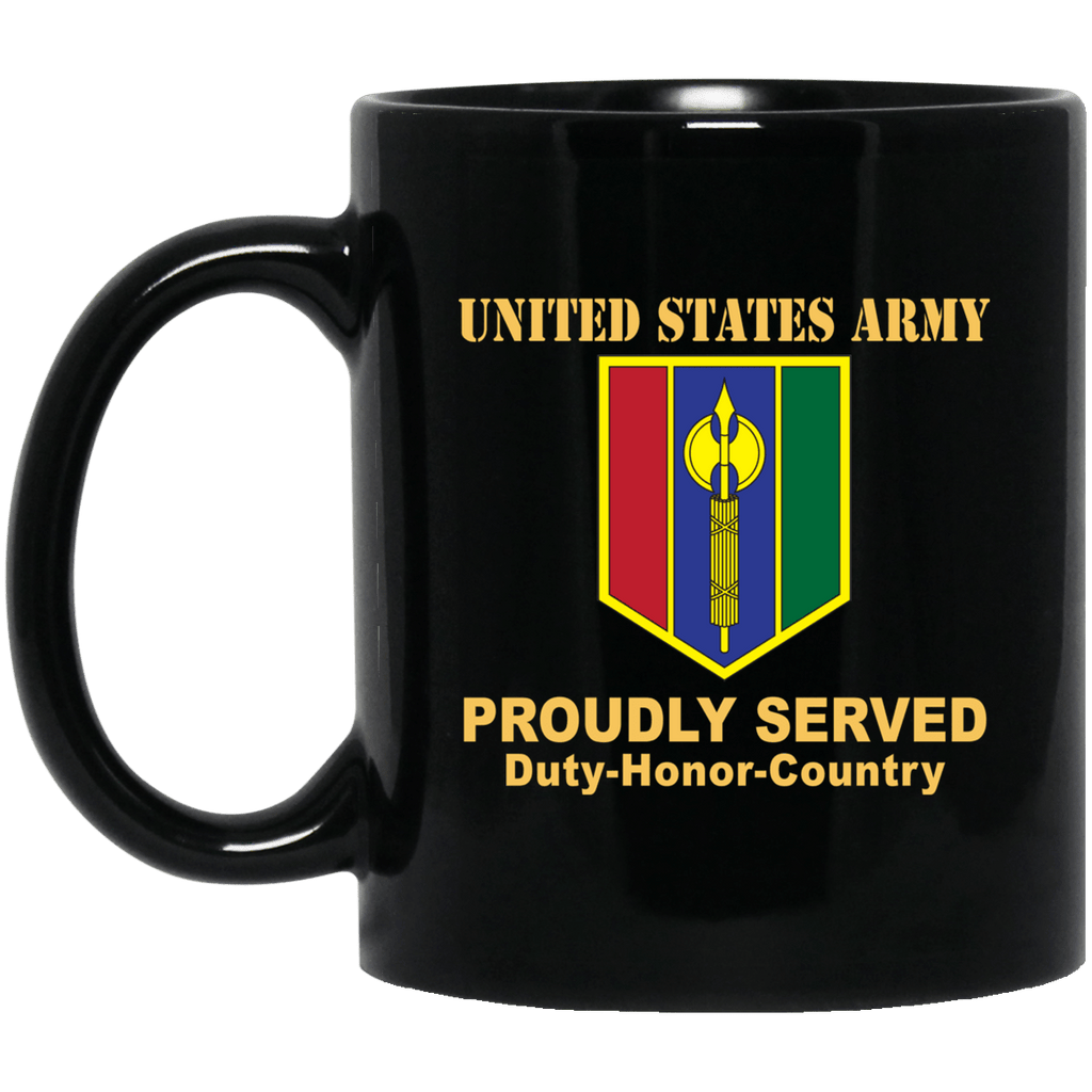 US ARMY 302 MANEUVER ENHANCEMENT BRIGADE- 11 oz - 15 oz Black Mug-Mug-Army-CSIB-Veterans Nation