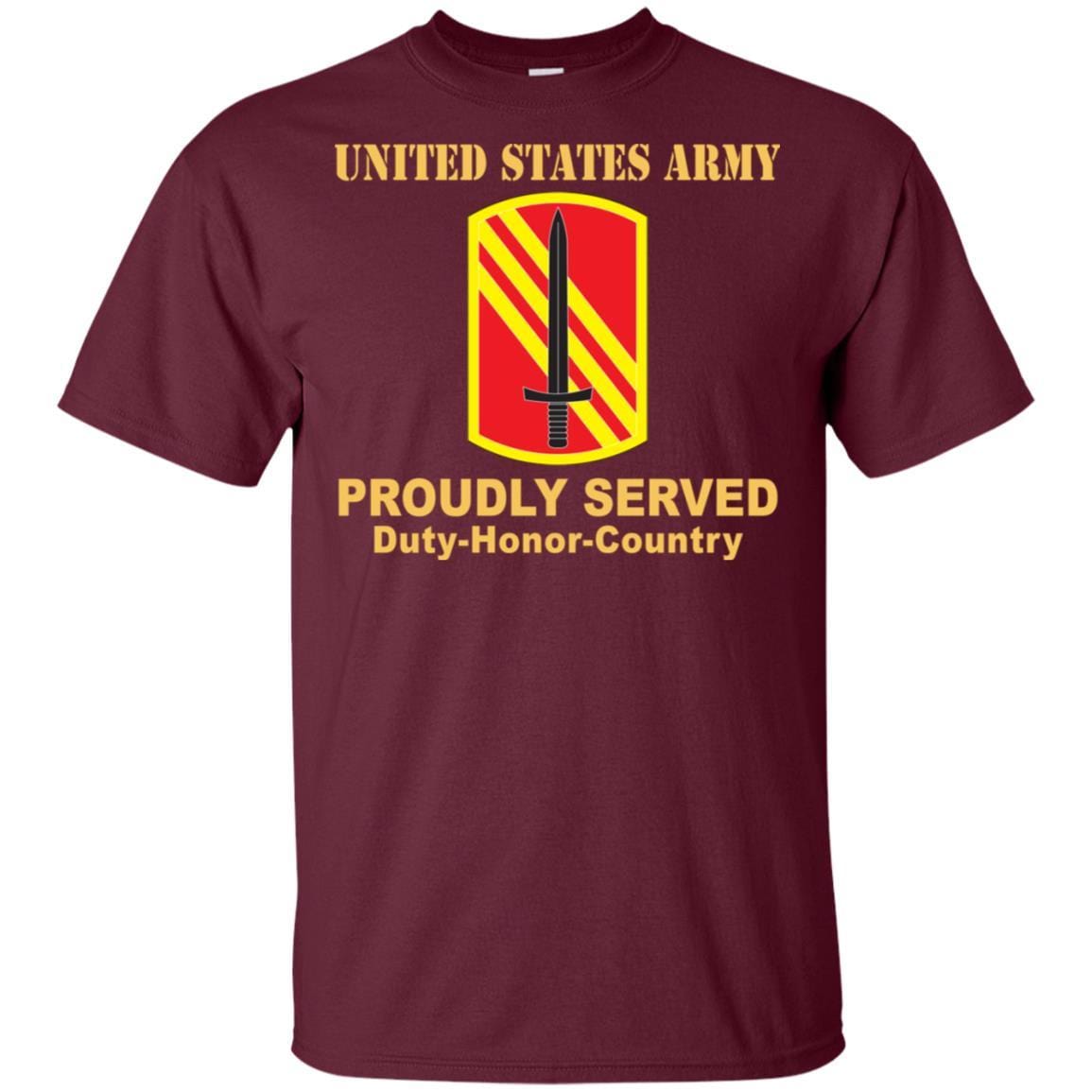 US ARMY 113 SUSTAINMENT BRIGADE- Proudly Served T-Shirt On Front For Men-TShirt-Army-Veterans Nation