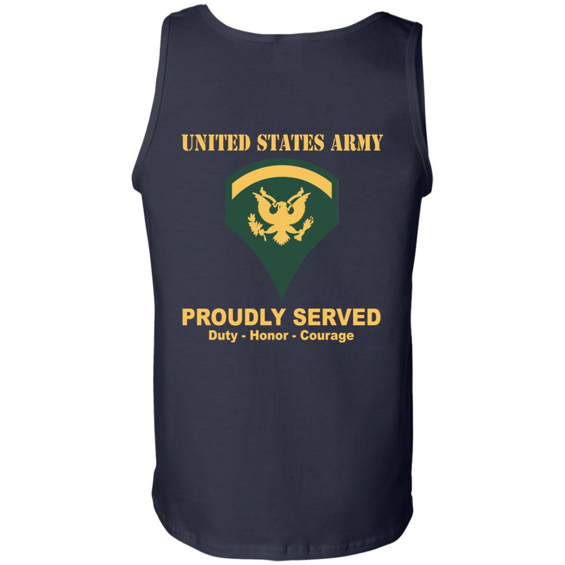 US Army E-5 SPC E5 Specialist Ranks Men Back US Army T Shirt-TShirt-Army-Veterans Nation