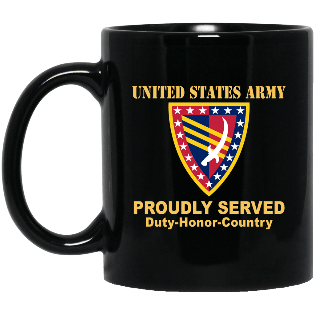 US ARMY 38 SUSTAINMENT BRIGADE - 11 oz - 15 oz Black Mug-Mug-Army-CSIB-Veterans Nation