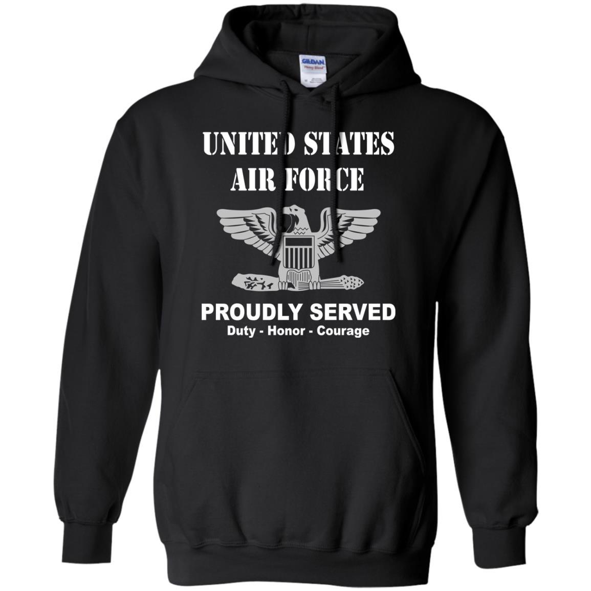 US Air Force O-6 Colonel Col O6 Field Officer Ranks Men Front T Shirt For Air Force-TShirt-USAF-Veterans Nation