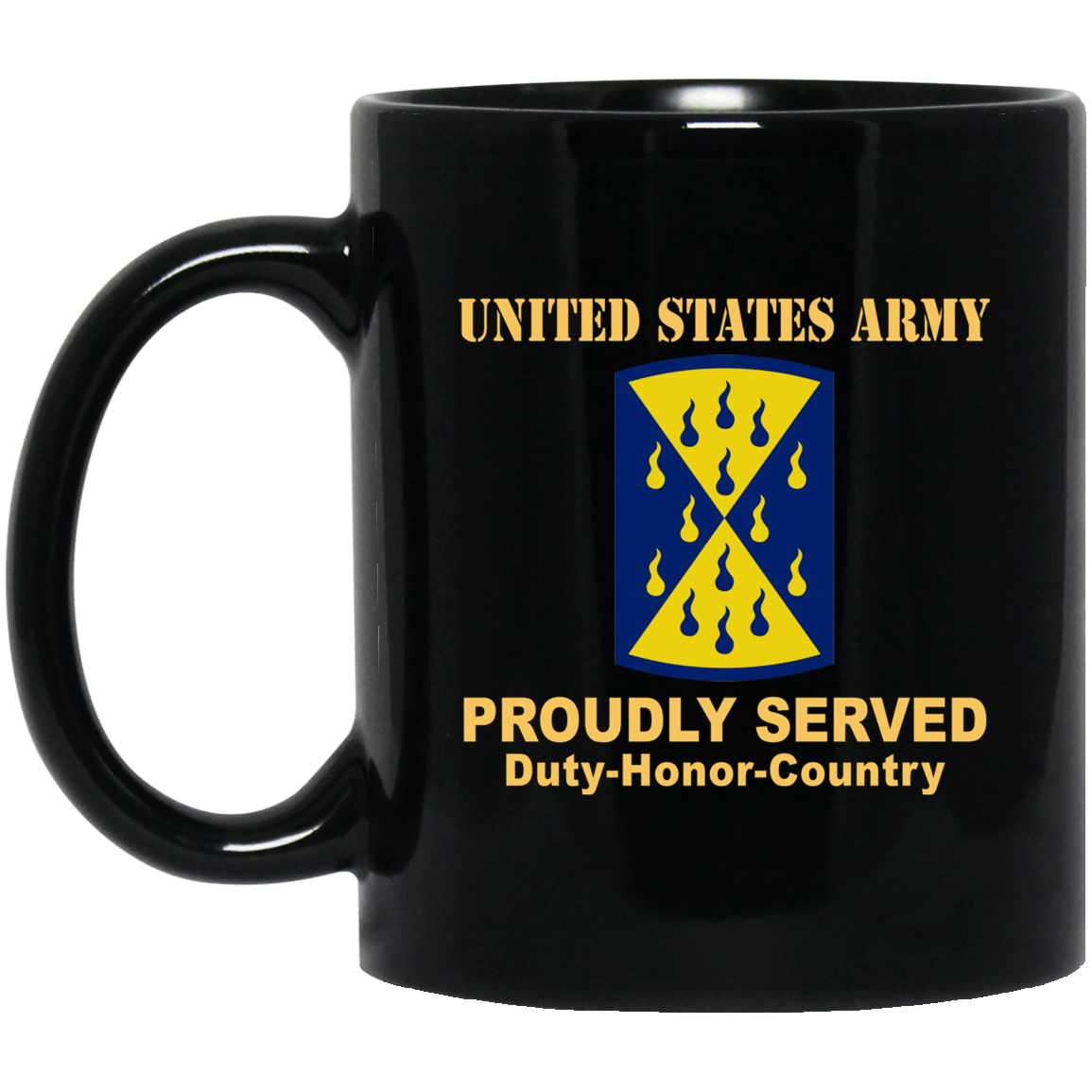 US ARMY 464TH CHEMICAL BRIGADE- 11 oz - 15 oz Black Mug-Mug-Army-CSIB-Veterans Nation