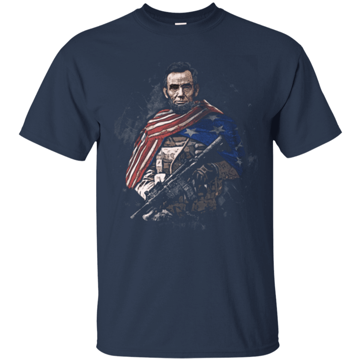 Military T-Shirt "Abraham Lincoln Soldier Presidents"-TShirt-General-Veterans Nation