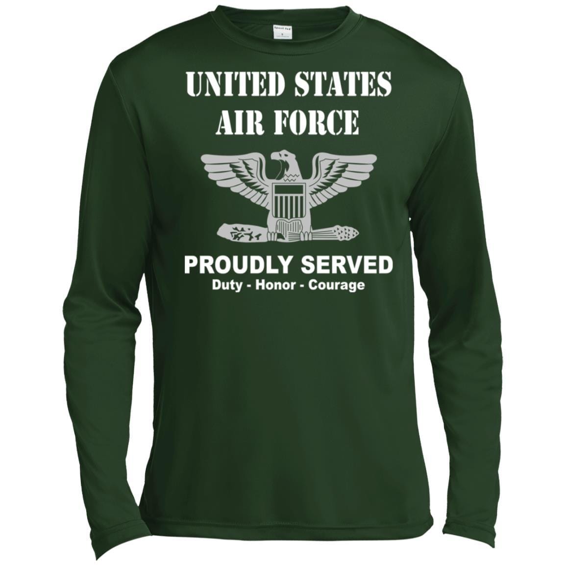 US Air Force O-6 Colonel Col O6 Field Officer Ranks T shirt Sport-Tek Tall Pullover Hoodie - T-Shirt-TShirt-USAF-Veterans Nation