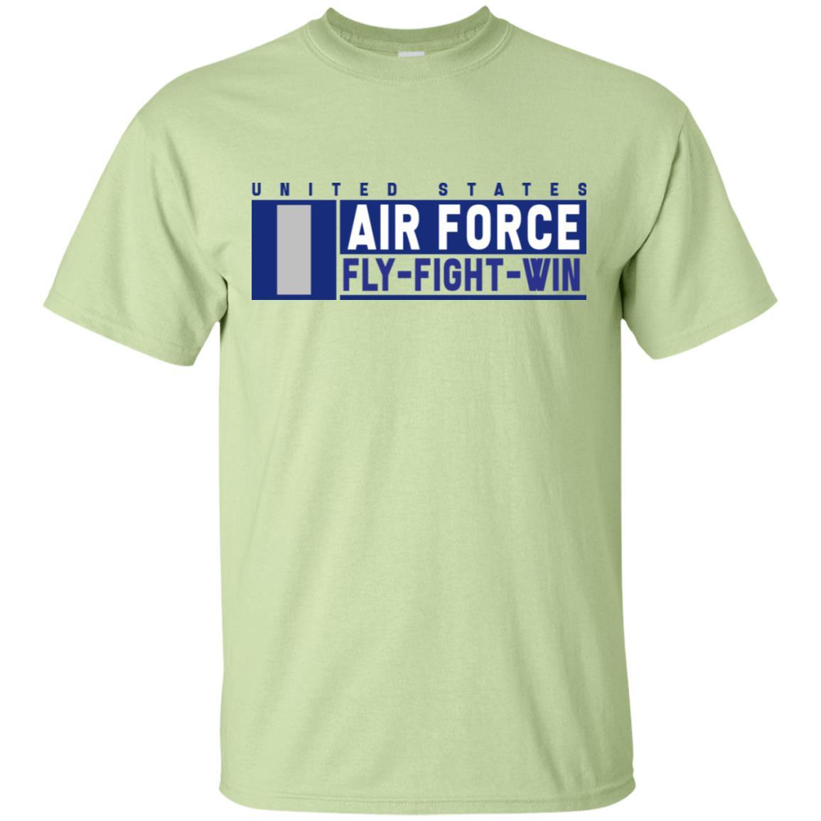 US Air Force O-2 First Lieutenant Fly - Fight - Win T-Shirt On Front For Men-TShirt-USAF-Veterans Nation