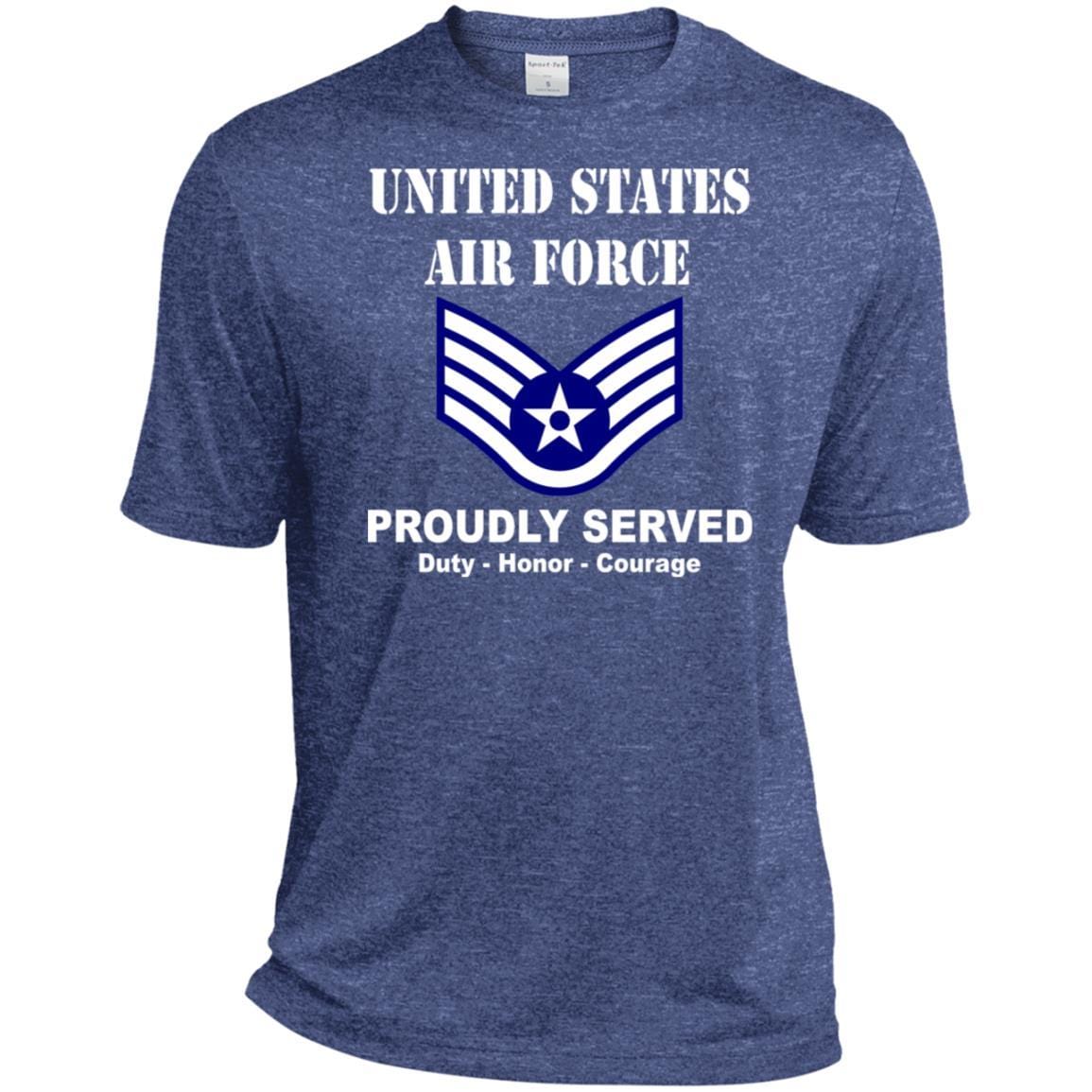 US Air Force E-5 Staff Sergeant SSgt E5 Noncommissioned Officer Ranks T shirt Sport-Tek Tall Pullover Hoodie - T-Shirt-TShirt-USAF-Veterans Nation