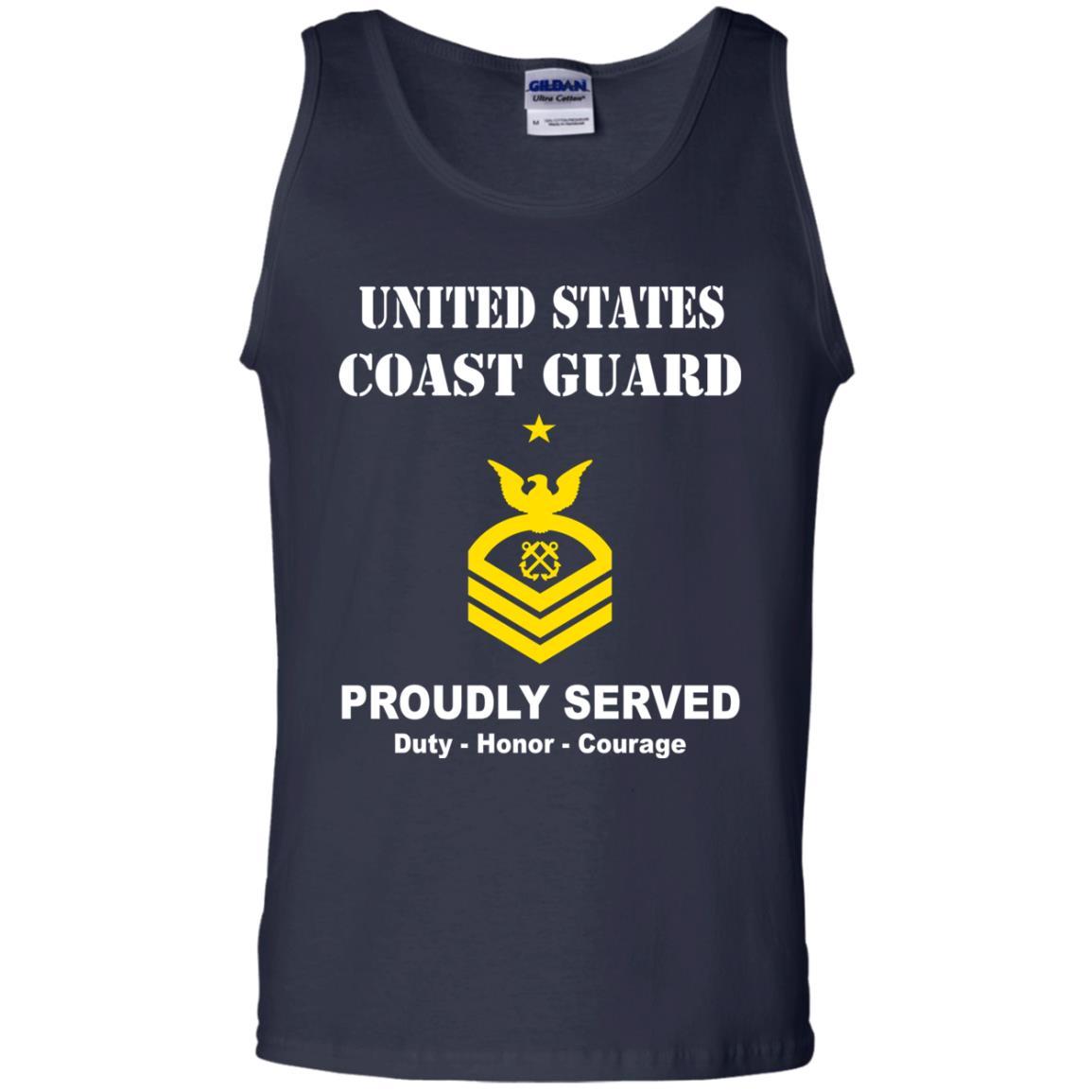 US Coast Guard E-8 Senior Chief Petty Officer E8 SCPO Chief Petty Officer Men Front USCG T Shirt-TShirt-USCG-Veterans Nation