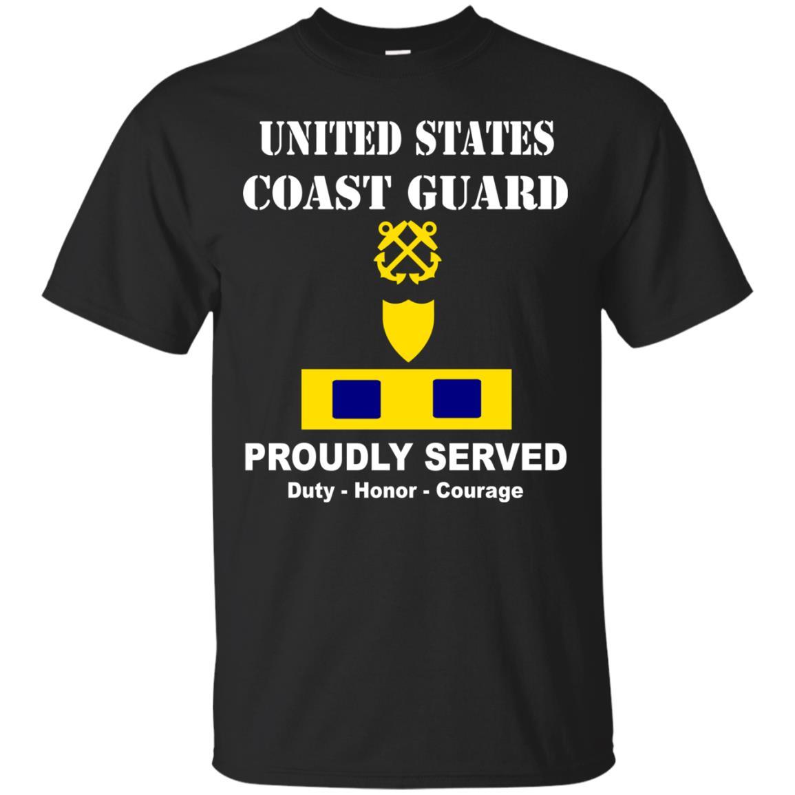 US Coast Guard W-3 Chief Warrant Officer 3 W3 CWO-3 Chief Warrant Officer Men Front USCG T Shirt-TShirt-USCG-Veterans Nation