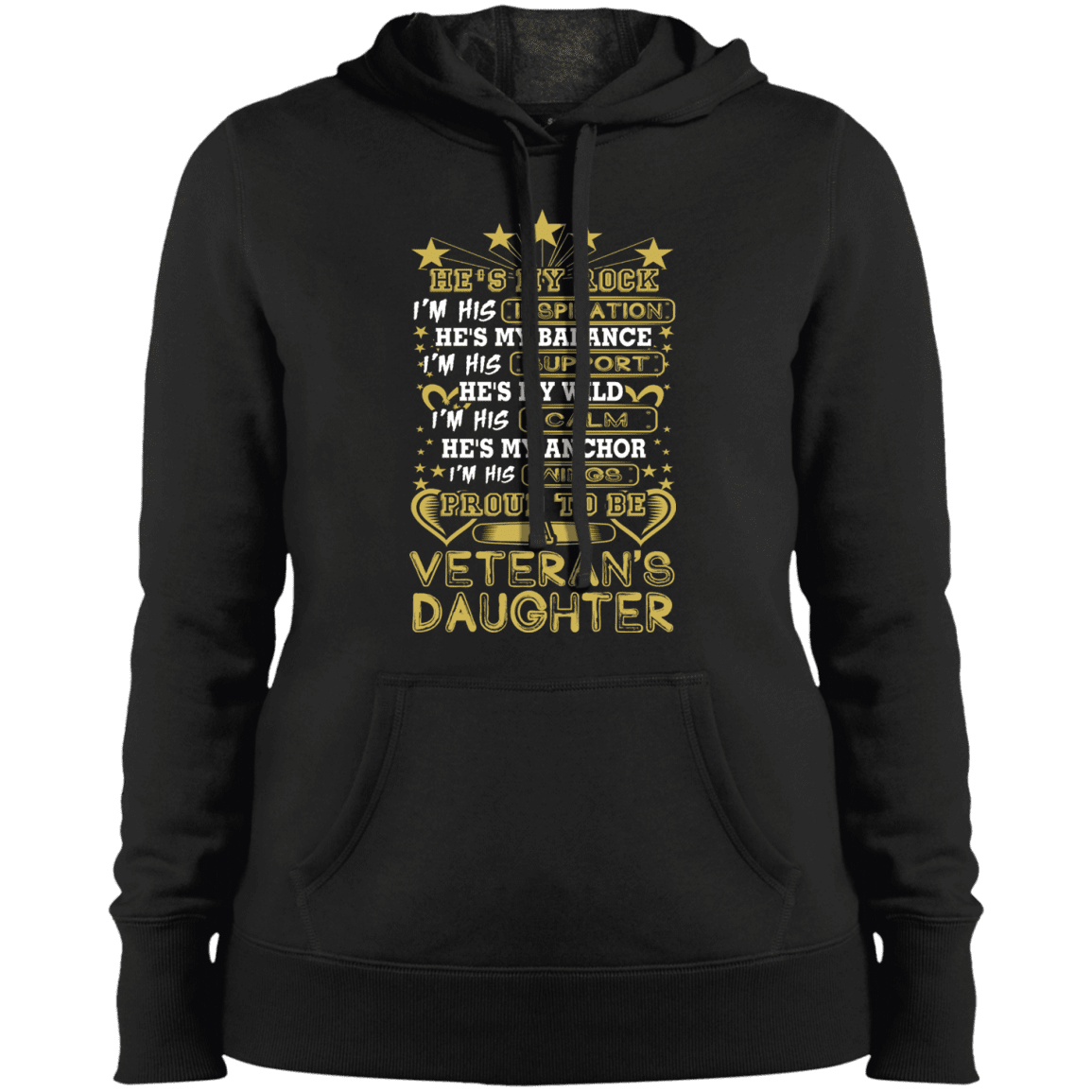 Military T-Shirt "Proud To Be A Veteran's Daughter"-TShirt-General-Veterans Nation