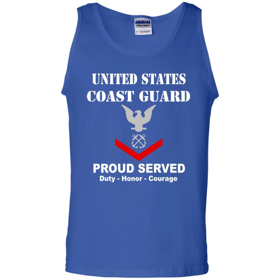 US Coast Guard E-4 Petty Officer Third Class E4 PO3 Petty Officer Men Front USCG T Shirt-TShirt-USCG-Veterans Nation