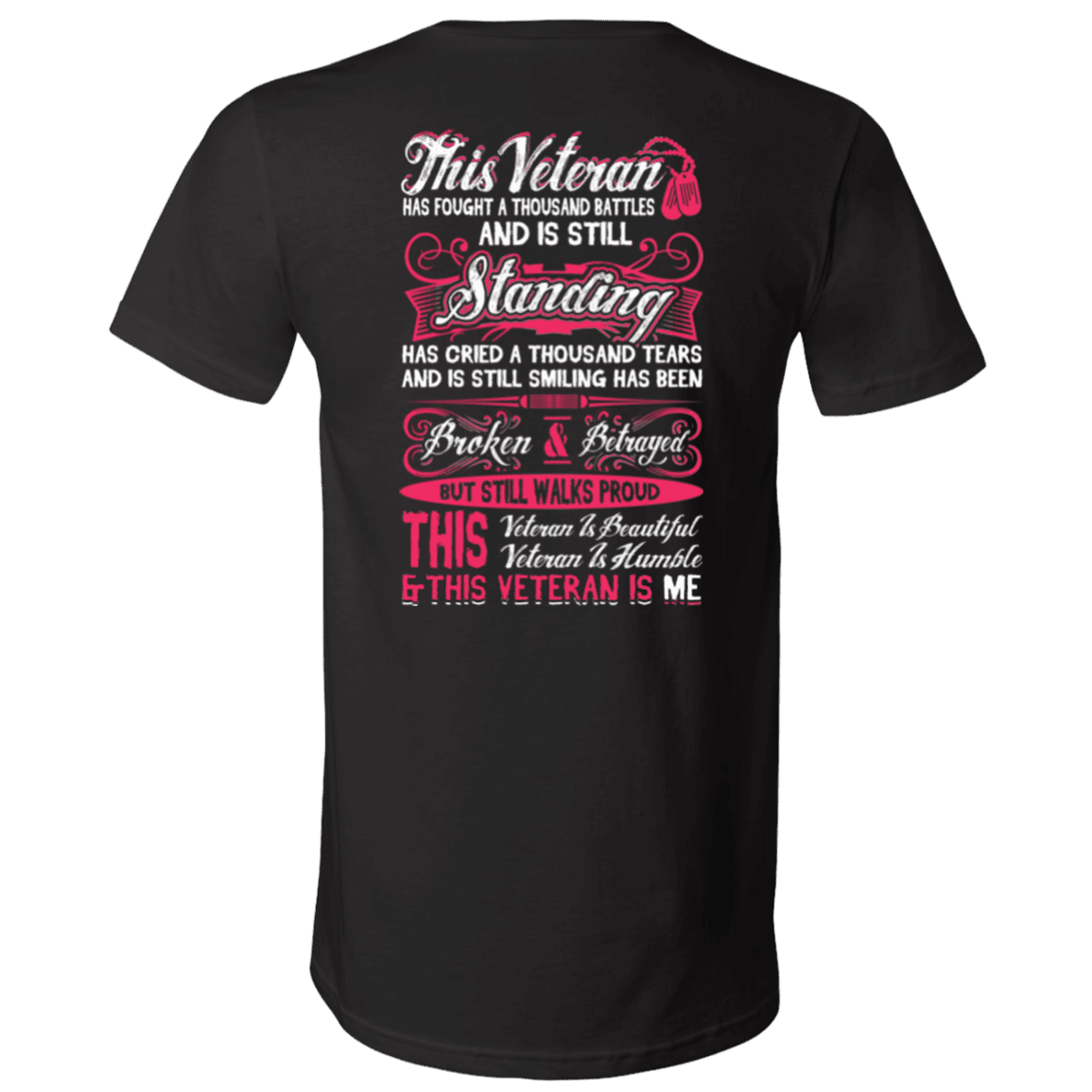Military T-Shirt "This Veteran is Beautiful and Humble"-TShirt-General-Veterans Nation