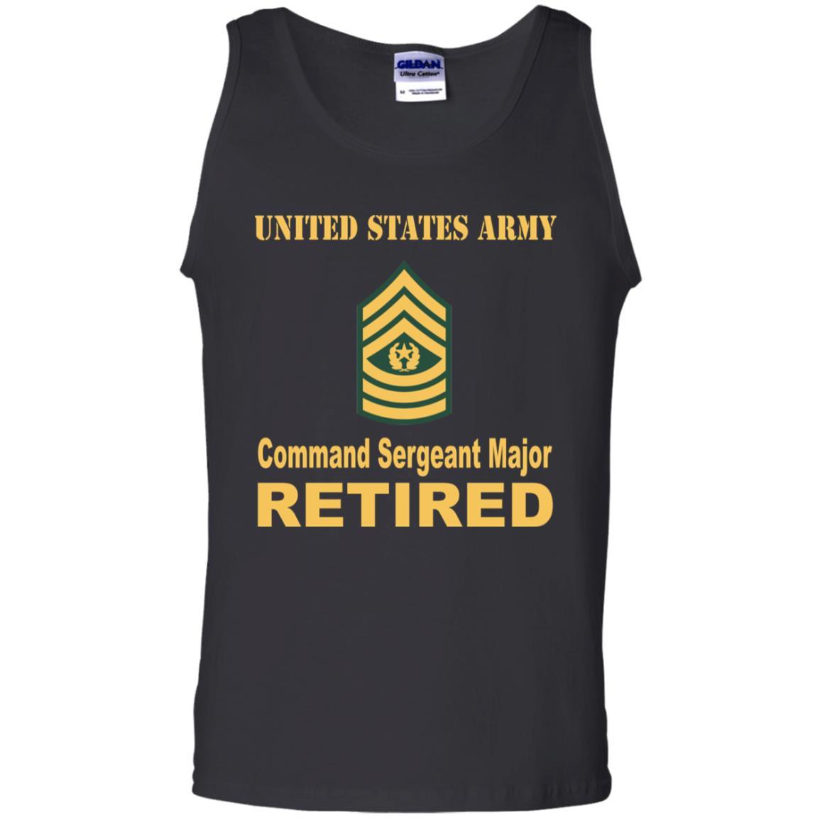 US Army E-9 Command Sergeant Major E9 CSM Noncommissioned Officer Retired Men T Shirt On Front-TShirt-Army-Veterans Nation