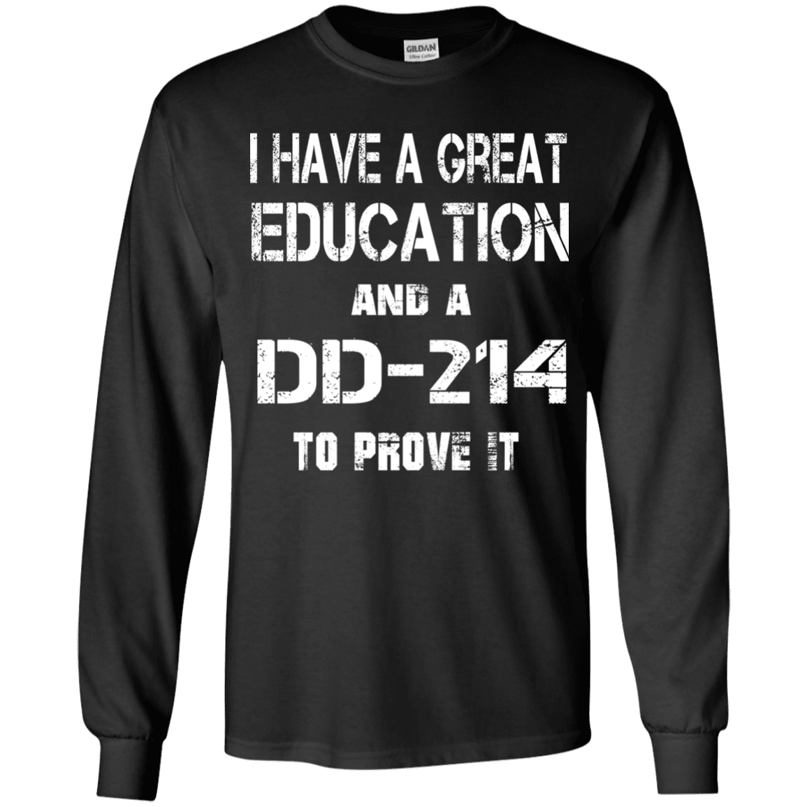 Military T-Shirt "Veteran - Education-DD214 - Women" Front-TShirt-General-Veterans Nation