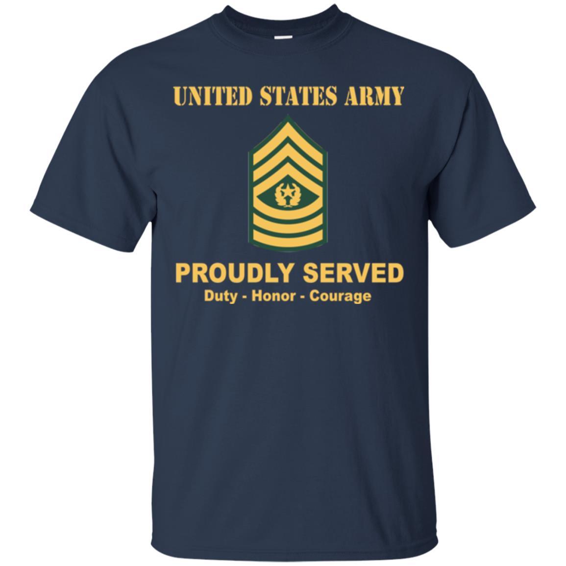 US Army E-9 Command Sergeant Major E9 CSM Noncommissioned Officer Ranks Men Front Shirt US Army Rank-TShirt-Army-Veterans Nation