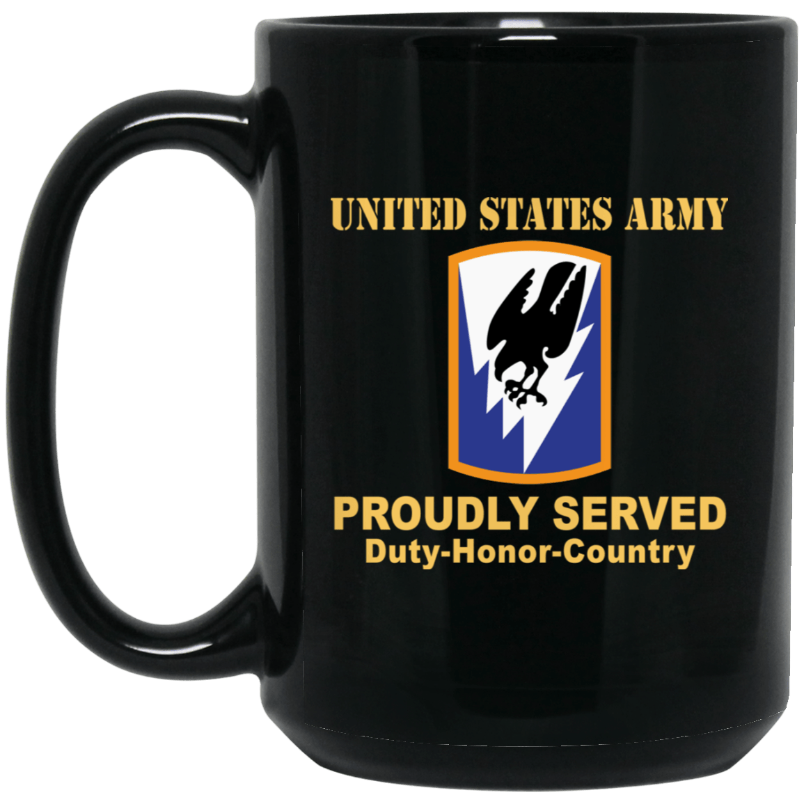 US ARMY 66TH THEATER AVIATION COMMAND - 11 oz - 15 oz Black Mug-Mug-Army-CSIB-Veterans Nation