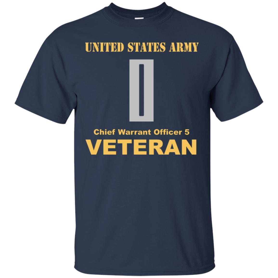 US Army W-5 Chief Warrant Officer 5 W5 CW5 Warrant Officer Veteran Men T Shirt On Front-TShirt-Army-Veterans Nation