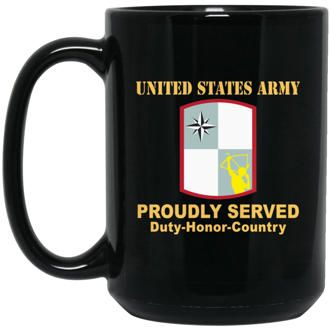 US ARMY 287 SUSTAINMENT BRIGADE- 11 oz - 15 oz Black Mug-Mug-Army-CSIB-Veterans Nation