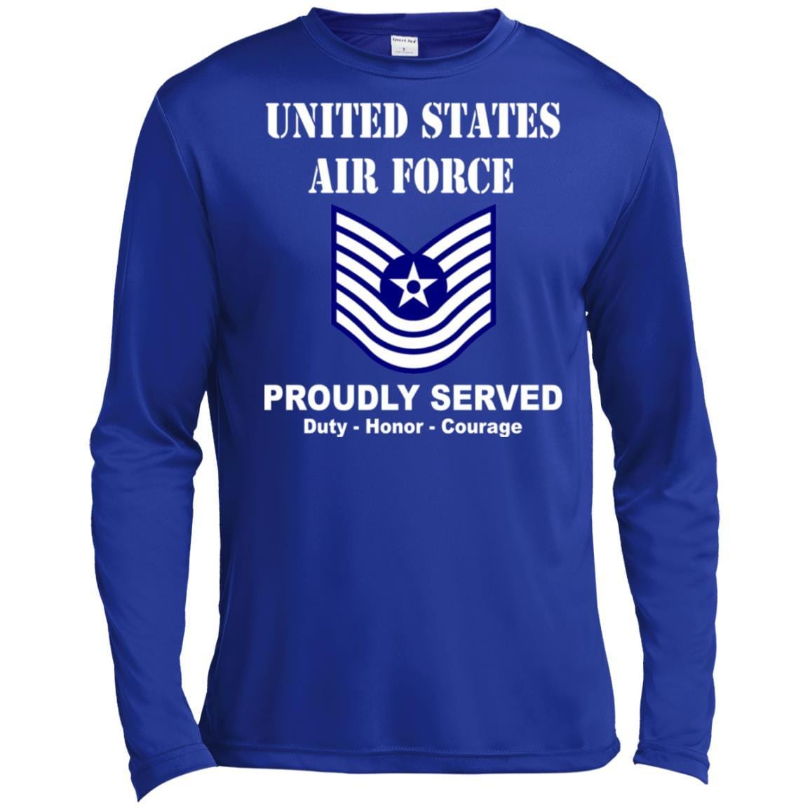 US Air Force E-7 Old Style E7 Noncommissioned Officer Ranks Sport-Tek Tall Pullover Hoodie - T-Shirt-TShirt-USAF-Veterans Nation