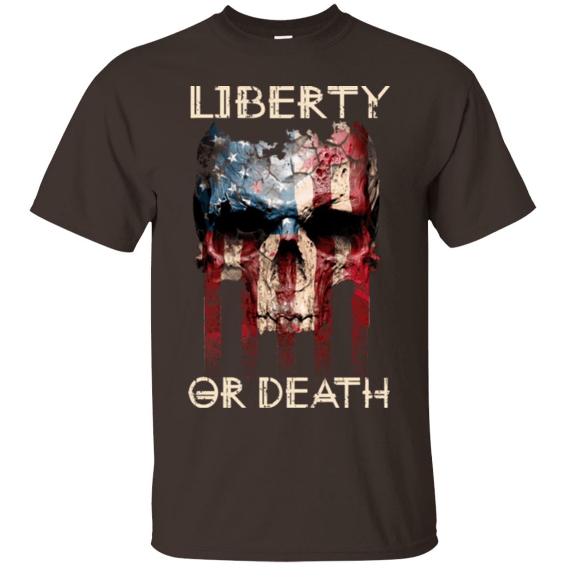 Military T-Shirt "LIBERTY OR DEATH"-TShirt-General-Veterans Nation